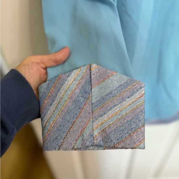 Terramina Women's Jacket Blazer Pastels Blue Pink Church Formal Special Gold 8 - Picture 2 of 6